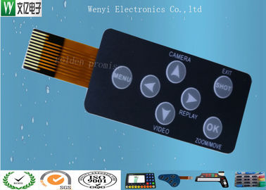 صفحه‌کلید غشایی PCB مدار FPC صلب با روکش بافت ظریف V150