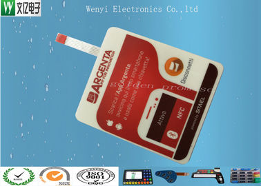 بدون شن و ماسه PC شن و ماسه تخت سوئیچ غشاء 3M 467 کربن ZIF دم با قرمز Stiffener