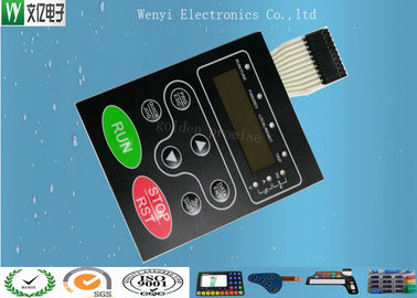 سوئیچ غشایی نور پس زمینه برجسته 0.18 میلی متری PET PC روکش زن