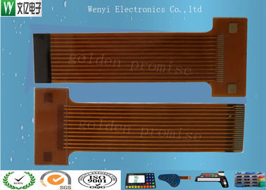 سینک طلای 2mm Pitch FPC مدار چاپی انعطاف پذیر، فیبرهای فیلیپس Flex Circuit Board Connectors